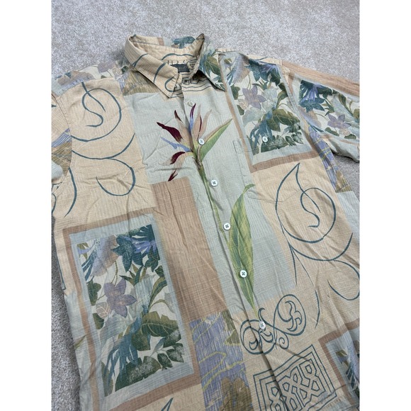 Tori Richard Other - Tori Richard Honolulu Mens Large Silk Button Up Shirt Patchwork Floral Hawaiian